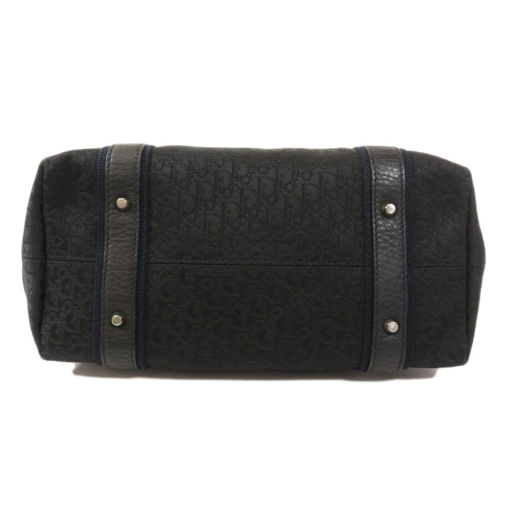 Christian Dior Trotter Pattern Handbag Canvas Black - Picture 4 of 9